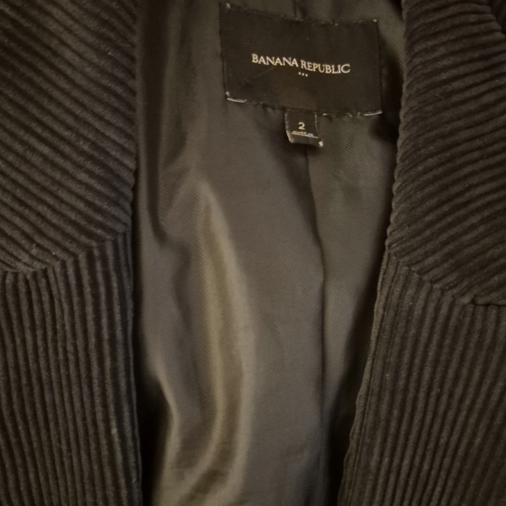 Banana Republic Black Corduroy One Button Blazer - Picture 4 of 8